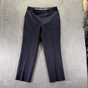 Tom James Pant Mens 36x30 Black Dress Straight Preppy Career Business Office